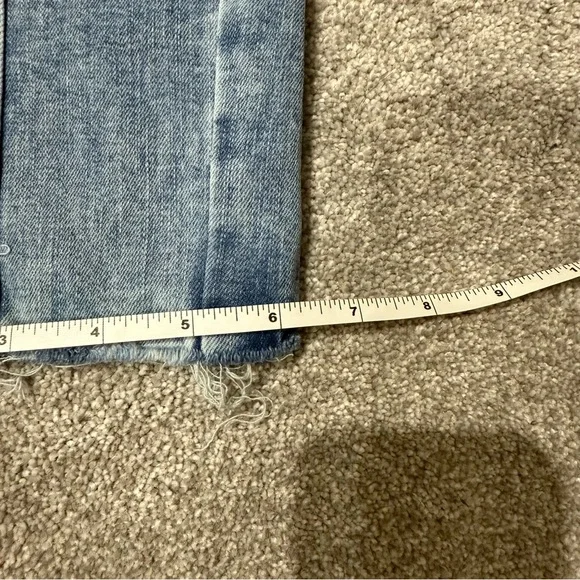 Abercrombie Kids High-Rise Mini Mom Jeans, Light Wash Straight-Leg size 11/12 - Picture 5 of 11